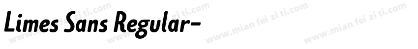 Limes Sans Regular字体转换
